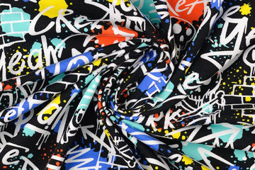 Jersey Graffiti, schwarz, 0,5 m